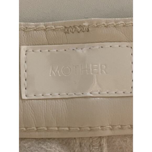 Mother Super Swooner Faux Leather Cream Ivory Skinny Pants Size‎ 34 NWT - Picture 7 of 15